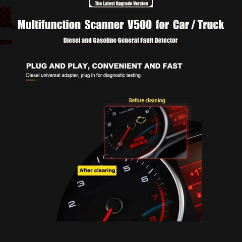 Car Truck OBD2 Scanner Heavy Duty Truck Automotive 2 in 1 DPF Oil Reset CR-HD Fault Diagnostic Code Reader Tool w/ Color Screen
